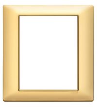 Rama decorativa aparataj modular Vimar, rectangulara, 8M, auriu mat, Plana, 14668.25