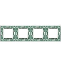 Rama decorativa aparataj modular Vimar, rectangulara, 4X2M, transparent, Plana Reflex, 14669.42