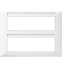 Rama decorativa aparataj modular Vimar, rectangulara, 14M, alb, Plana, 14690.01