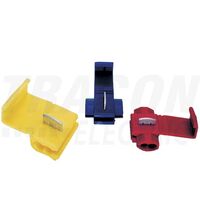 Clema de derivatie Tracon, tip cutit, 2.5mmp, albastru, KL