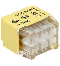 Clema de conectica rapida Orno, 6x2.5mmp, galben, set 50 buc., OR-SZ-8004/6/50