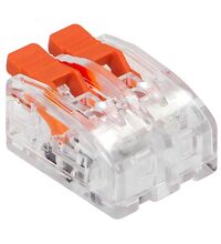Clema de conectica cu deblocare Orno, 2x4mmp, rosu, set 100 buc., OR-SZ-8005/2/100
