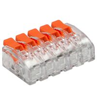 Clema de conectica cu deblocare Orno, 5x4mmp, rosu, set 50 buc., OR-SZ-8005/5/50