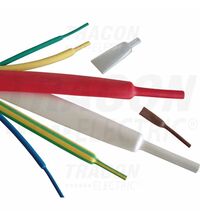 Tub termocontractibil fara adeziv Tracon, 2.4/1.2mm, gri, cu perete subtire, ZS024SZ