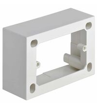 Doza de aparataj unitar Vimar, tip cadru, aplicata, multipla, argintiu, 43.5mm, Plana, 09975.SL