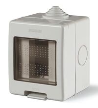 Doza de aparataj modular Scame, 1M, aplicata, IP55, Unibox, 136.5121