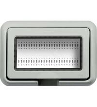 Placa pentru doza modulara Bticino, 4M, gri, IP55, Living-light, 24604