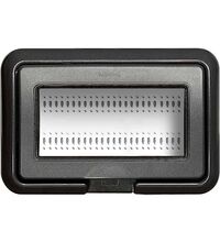 Placa pentru doza modulara Bticino, 4M, antracit, IP55, Living-light, 24604L