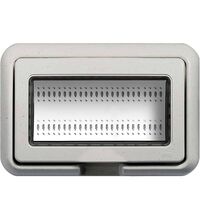 Placa pentru doza modulara Bticino, 4M, alb, IP55, Living-light, 24604N