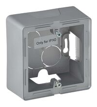 Doza de aparataj unitar Legrand, tip cadru, aplicata, simpla, aluminiu, 1 post, Valena Life, 754211