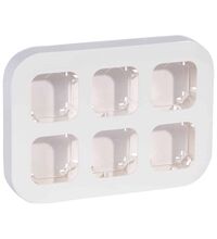Doza de aparataj unitar Legrand, tip cadru, aplicata, simpla, alb, 6 posturi, Forix, 782496