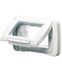 Placa pentru doza modulara Gewiss, 3M, gri, IP55, GW22453