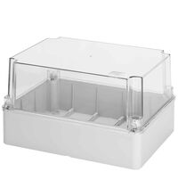 Doza de ramificatie aplicata Gewiss, cu capac transparent, 240x190x160mm, IP56, GW44438