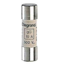 Siguranta fuzibila cilindrica Legrand, 14x51mm, gG, 230/415VAC, 10A, 100kA, 014310