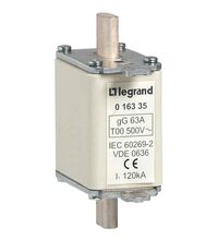 Siguranta fuzibila MPR fara izolatie Legrand, Gr.00, gG, 25A, 120kA, 230/415VAC, 016318