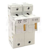 Separator tip sertar Tracon, fara LED, 2P, 100A, 22x58mm, 690VAC, HBA-2P-100