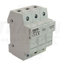 Separator tip sertar Tracon, fara LED, 3P, 20A, 8x32mm, 690VAC, HBA-3P-20