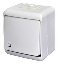 Intrerupator cu revenire ETI, aplicat, alb, IP44, 004668003