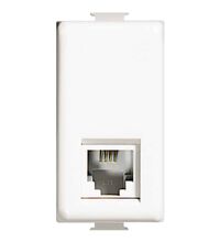 Priza modulara telefon RJ11 cat.3 Bticino, alb, 1M, Matix, AM5958/11N