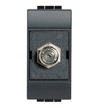 Priza modulara TV Bticino, antracit, 1M, Living-Light