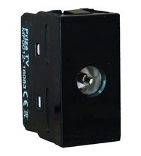 Priza modulara TV Comtec, negru, 1M, Stil premium