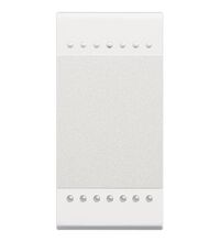 Intrerupator modular cap cruce Bticino, alb, 1M, Living-Light, N4004N