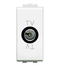 Priza modulara TV Bticino, alb, 1M, 10A, Living-Light, N4202P