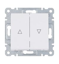 Mecanism intrerupator pentru jaluzele Hager, incastrat, alb, Lumina2