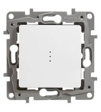 Mecanism intrerupator cap scara Legrand, cu LED, incastrat, alb, Niloe, 664510