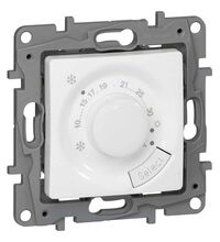 Mecanism intrerupator cu termostat Legrand, de camera, incastrat, alb, Niloe, 664787