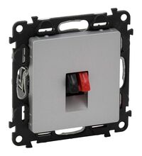 Mecanism priza audio Legrand, incastrat, aluminiu, Valena Life, 753372