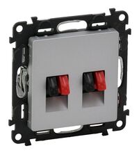 Mecanism priza audio Legrand, incastrat, aluminiu, Valena Life, 753378