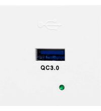 Priza modulara USB Orno, alb, 2M, Noen, OR-GM-9010/W/USBQ