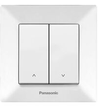 Intrerupator pentru jaluzele Panasonic, incastrat, alb, Arkedia