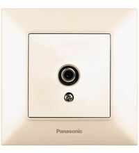 Priza SAT Panasonic, de capat, incastrata, bej, Arkedia Slim