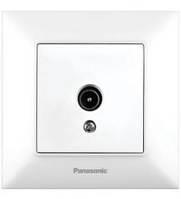 Priza SAT Panasonic, de capat, incastrata, alb, Arkedia Slim