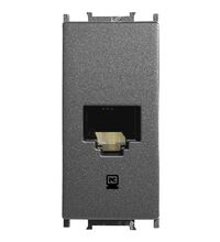 Priza modulara UTP RJ45 Panasonic, cat.6, fumuriu, 1M, Thea Optima, P-TOCAL1.6.DG