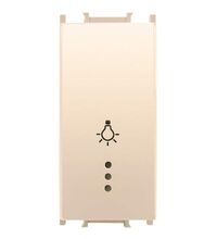 Intrerupator modular cap scara Panasonic, cu revenire cu LED, bej, 1M, Thea Optima
