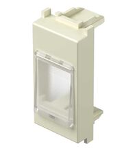 Tasta adaptoare modulara TEM, PD cu capac, fildes, 1M, Modul