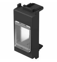 Tasta adaptoare modulara TEM, PD cu capac, negru, 1M, Modul