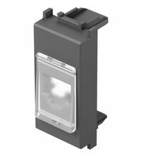 Tasta adaptoare modulara TEM, AT&T Systimax cu capac, antracit, 1M, Modul