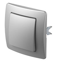 Intrerupator TEM, incastrat, argintiu, Ekonomik, SE10ES