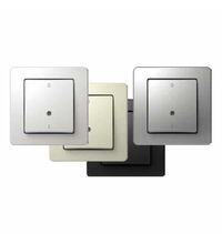 Intrerupator bipolar TEM, cu LED, incastrat, argintiu, Ekonomik, SE22ESIN03