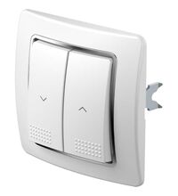 Intrerupator pentru jaluzele TEM, cursa dubla, incastrat, alb, Ekonomik, SE52CONT09