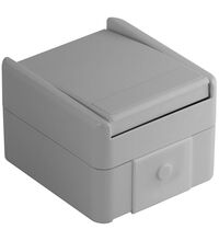 Intrerupator TEM, aplicat, alb mat, IP44, Fontana, SF10PW