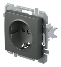 Mecanism priza 2P+E, TEM, incastrat, antracit, Logiq, VQ10ATXO