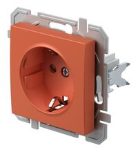 Mecanism priza 2P+E, TEM, incastrat, orange, Logiq, VQ12ORXO