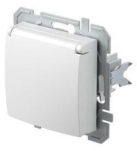 Mecanism priza 2P+E, TEM, cu capac, incastrat, alb, Logiq, VQ13PPXO