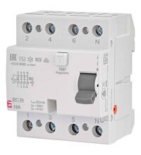 Siguranta automata (disjunctor) cu protectie diferentiala trifazica ETI, 16A, 30mA, RCCB, tip AC, 10kA, EFI, 002061610