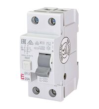 Siguranta automata (disjunctor) cu protectie diferentiala monofazica ETI, 25A, 30mA, RCCB, tip AC, 10kA, EFI-2, 002062122